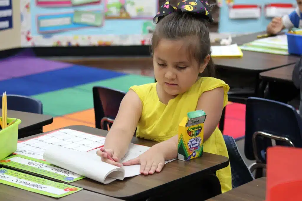 Spanish language enrichment class at New Covenant Lutheran School